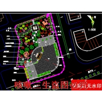 A certain front square landscape planning design master cad drawing garden landscape dwg drawing