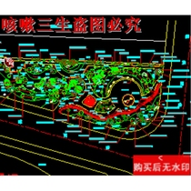 A parks greening tree planting design cad drawings garden landscape dwg drawings