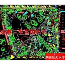 A certain citys greening design cad drawings garden landscape dwg drawings