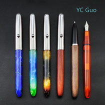 Jinhao 51A plastic pole wooden pole acrylic pole pen Iridium pen student office new artifact full 3 discount