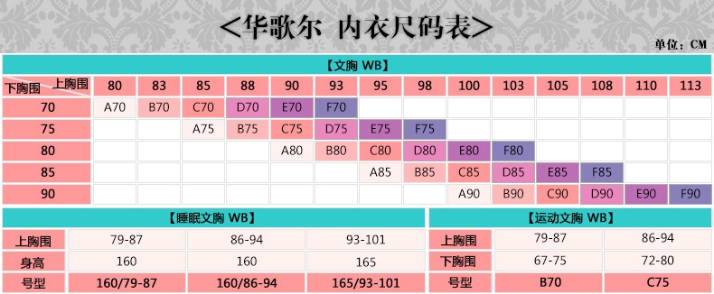 Wacoal Phần mỏng Wacoal đóng lên để mang bên rộng của bên của áo ngực điều chỉnh sữa WB3568 áo ngực không gọng