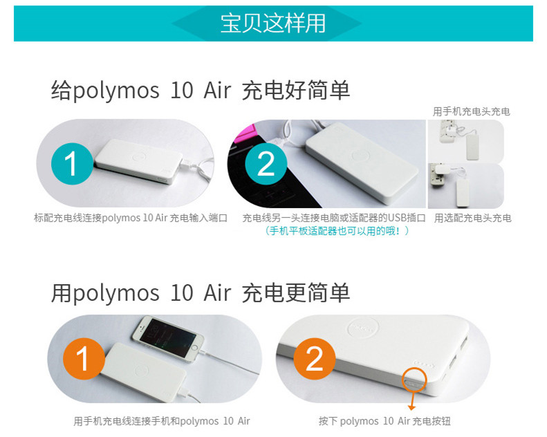 ROMOSS Rome Shi Sạc Po 10000 mAh Nhỏ gọn polymer di động Chong Android Apple Mobile Cung cấp năng lượng phổ biến Công ty LOGO Tùy chỉnh văn bản riêng