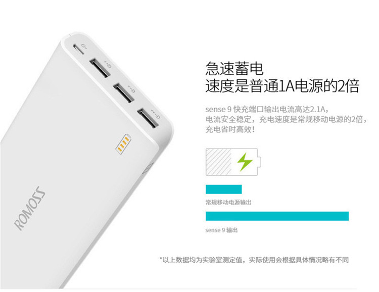 ROMOSS / Romans Sạc kho báu dung lượng lớn 25000 mAh Cung cấp năng lượng di động phổ biến cho Huawei oppo kê vivo Điện thoại di động Samsung Apple sạc nhanh