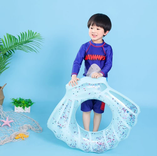 Блестки для ногтей, плавательный круг для детей и взрослых, большая водная надувная игрушка, популярно в интернете, увеличенная толщина