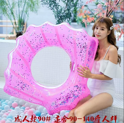 Блестки для ногтей, плавательный круг для детей и взрослых, большая водная надувная игрушка, популярно в интернете, увеличенная толщина