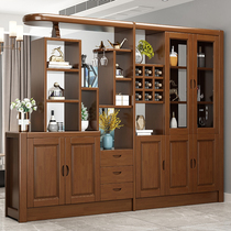 Wine cabinet Simple modern entrance cabinet Living room shoe cabinet display cabinet Solid wood locker Living room display cabinet screen cabinet
