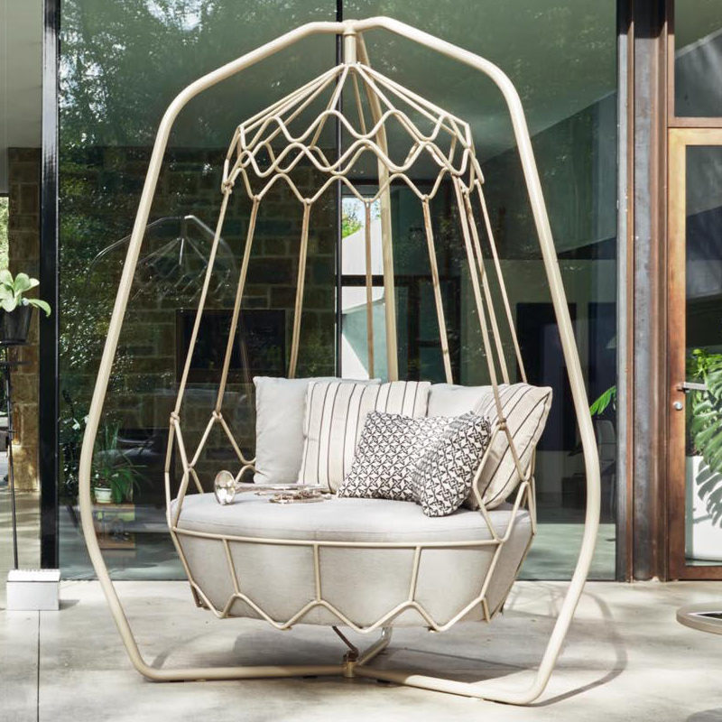Outdoor Swing Set with modern minimalist open-air Open-air Villa Hanging Basket Creative Hammock Garden Rocking Chair Hotel Floor Hanging Chair