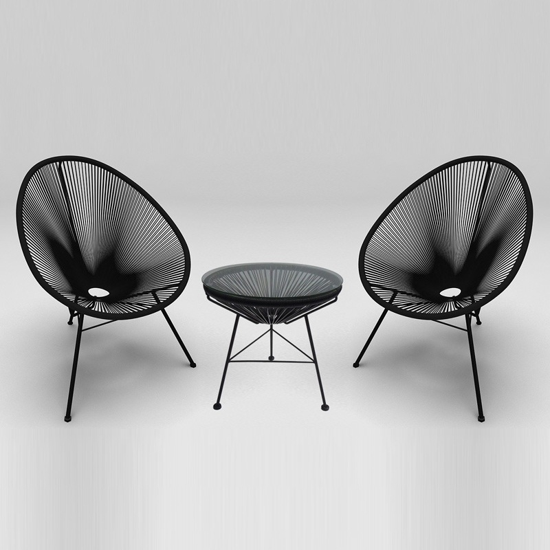 Balcony Table And Chairs Outdoor Table And Chairs Courtyard Home Innate Garden Vines Chair Three Sets Combination Mesh Red Casual Villa Sloth Chair