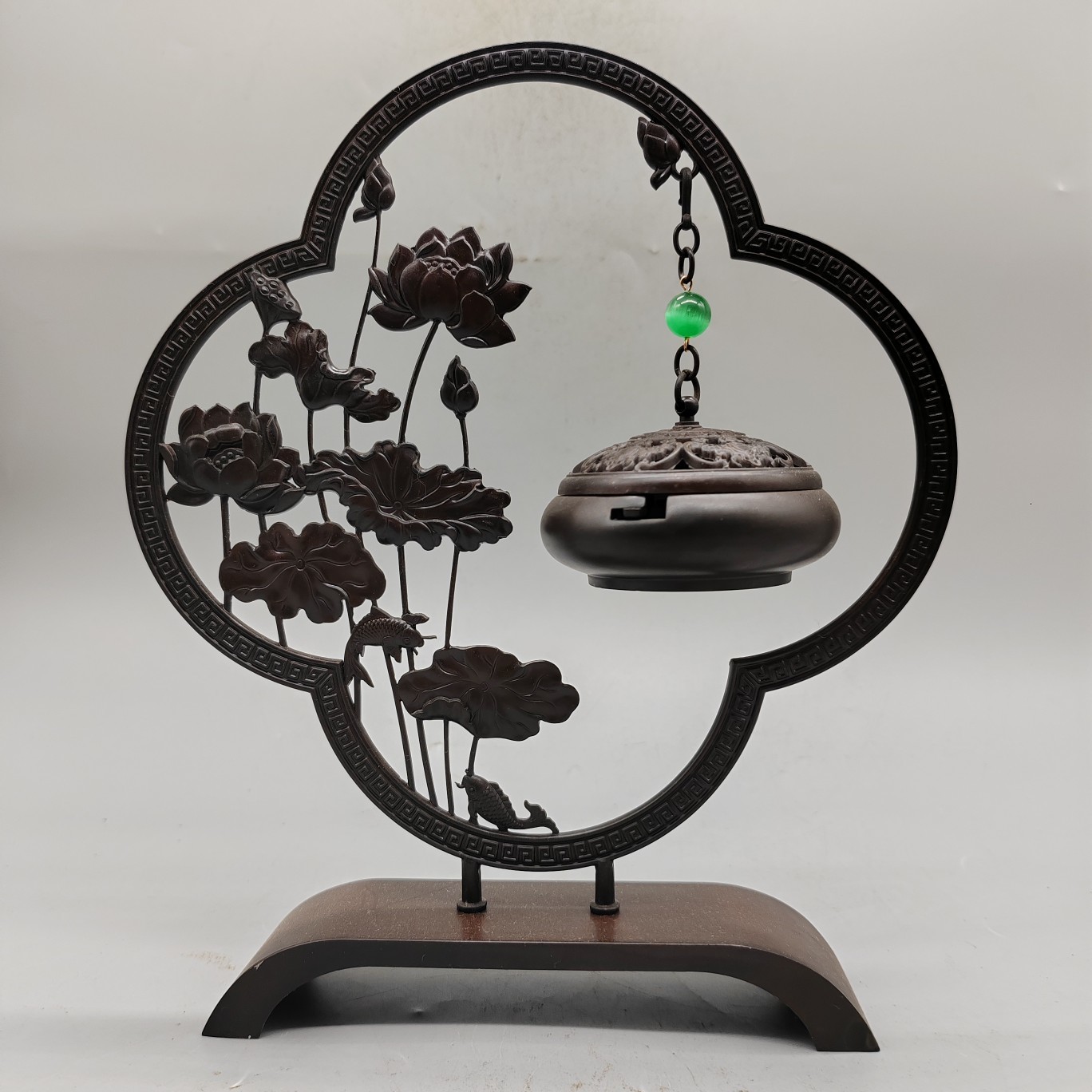 ★古寶堂★蒐集【A1】『銅胎“瑞鳥”擺件二個』中国古董品　賞物 置物擺件　高さ33*29cm 重さ7735g ☆古寶堂☆蒐集A1『銅胎\u201c瑞鳥\u201d擺件二個』中国古董