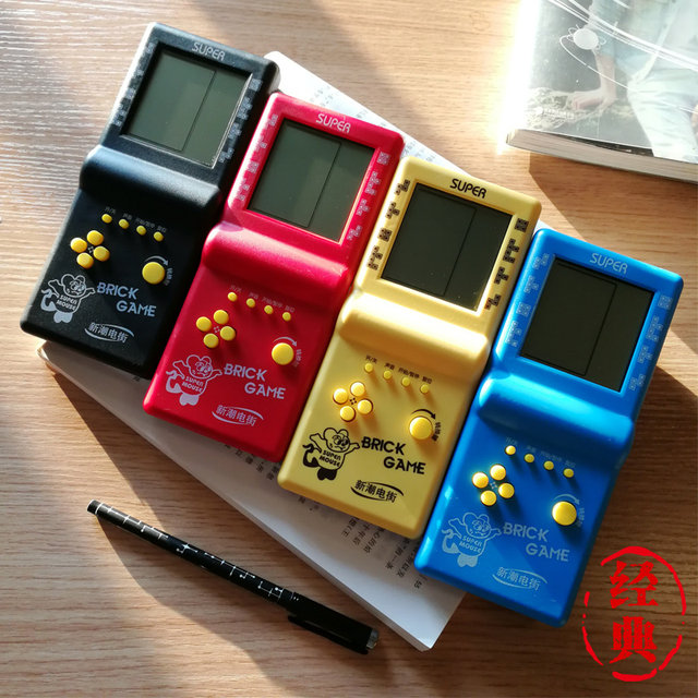 ຄອນໂຊເກມ Tetris ຫນ້າຈໍຂະຫນາດໃຫຍ່ຄລາສສິກ retro nostalgic handheld ເດັກນ້ອຍ mini handheld ອາຍຸຂະຫນາດນ້ອຍ