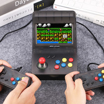 Cool Kids Mini Street Machine Host Red White Console Palm Machine Nostalgic double to the fight rocker Royals Can Charge