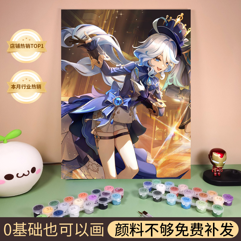 Original God Digital Oil Painting Handmade Diy color painting Scattered Soldier Vinna God Propylene Myographic Hand-painted Oil Color Painting Hang Painting-Taobao