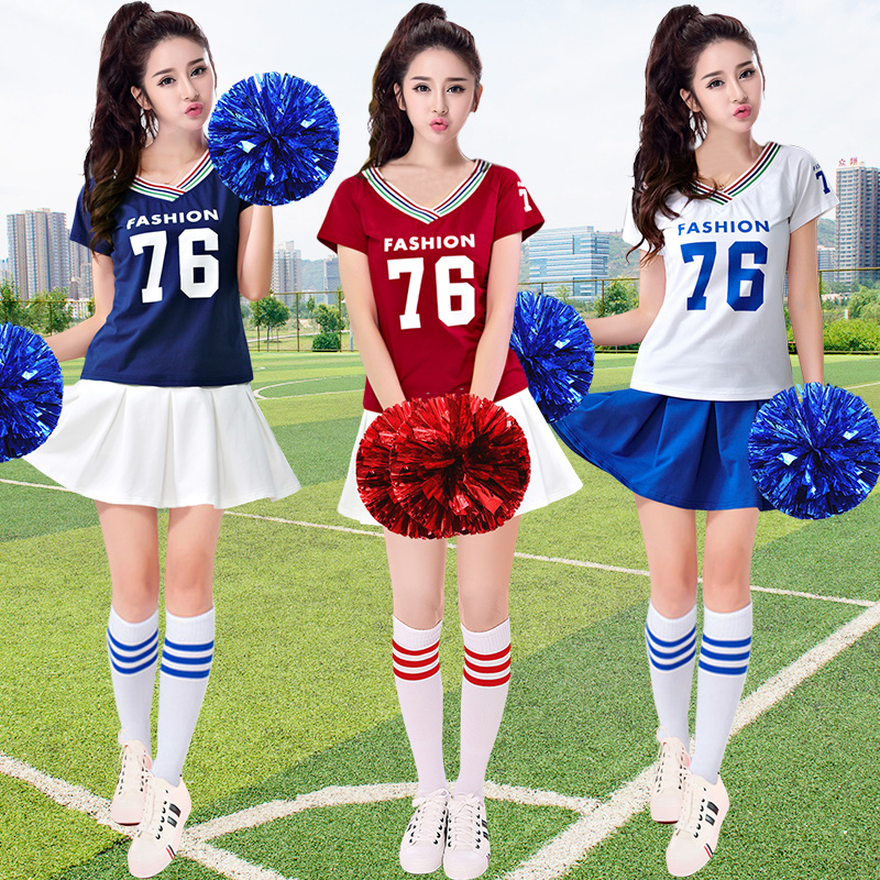 Soccer bé trang phục nữ phù hợp với sinh viên Hàn Quốc phiên bản của cổ vũ nhóm biểu diễn múa váy trẻ em cổ vũ lớn của