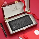 Длинный кожаный бумажник, подарок на день рождения