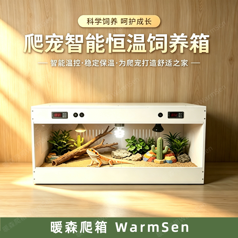 Reptile Breeding Box Pvc Smart Thermostat Box for Geckos, Bearded Dragons, Lizards, Tortoises, Pet Snakes, Turtles, Hedgehogs, and Other Pets