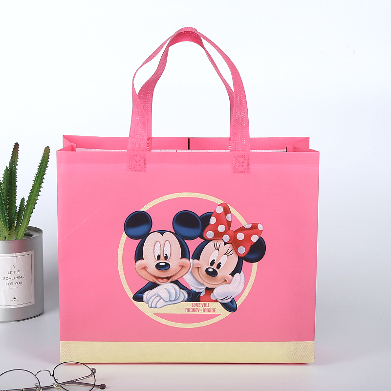 High-end Unwoven Hand Cartoon Gift Bag Cute Spot Small Size Mitch Child Clothing Bag Set to do logo