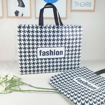 New gig-bird lattice-coated non-woven fabric bag atmosphere minimalist high face value for men and women bagging classic waterproofing LOGO