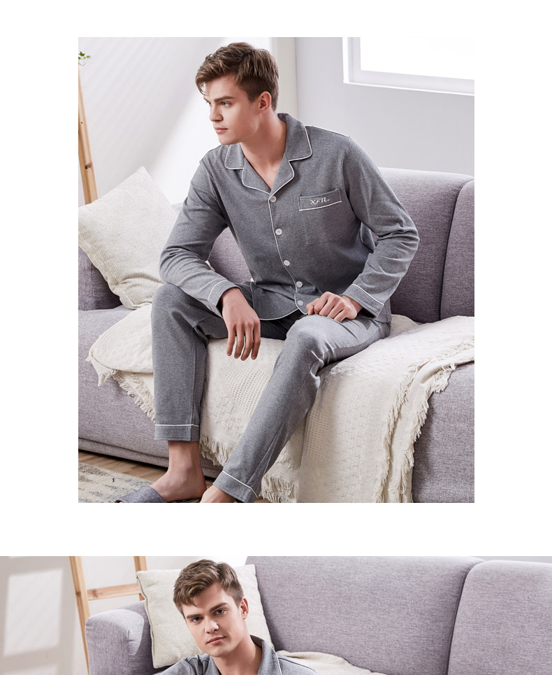 Pyjama pour homme XIFENI  SALUT FANNI en Coton à manches longues - Ref 3003049 Image 12