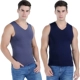 Áo vest nam liền thân ấm áp cộng với nhung dày bó sát mùa thu đông và thể thao mùa đông không tay bó sát nóng bỏng phần mỏng