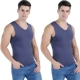 Áo vest nam liền thân ấm áp cộng với nhung dày bó sát mùa thu đông và thể thao mùa đông không tay bó sát nóng bỏng phần mỏng