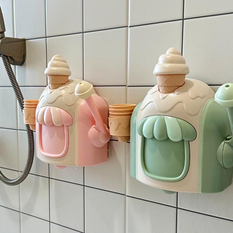 Simulated Ice Cream Bubble Maker for Boys and Girls, Infant Bath Toys, Bathroom Children's Water Play Interactive