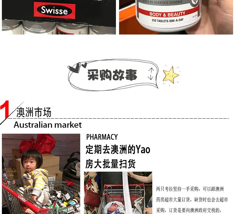 Aussie swisee collagen viên 250 viên gelatin protein sản phẩm sức khỏe phụ nữ làm săn chắc da - Thực phẩm dinh dưỡng trong nước thực phẩm chức năng collagen