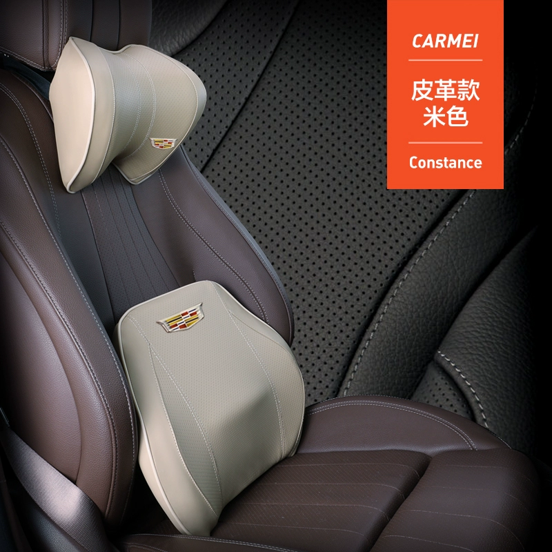 gối tựa đầu xe ô tô Gối tựa cổ xe ô tô Cadillac xt5 có cặp đỡ thắt lưng Gối tựa nội thất ô tô xt4 ct6 ct5 chuyên dụng gối kê đầu xe hơi 