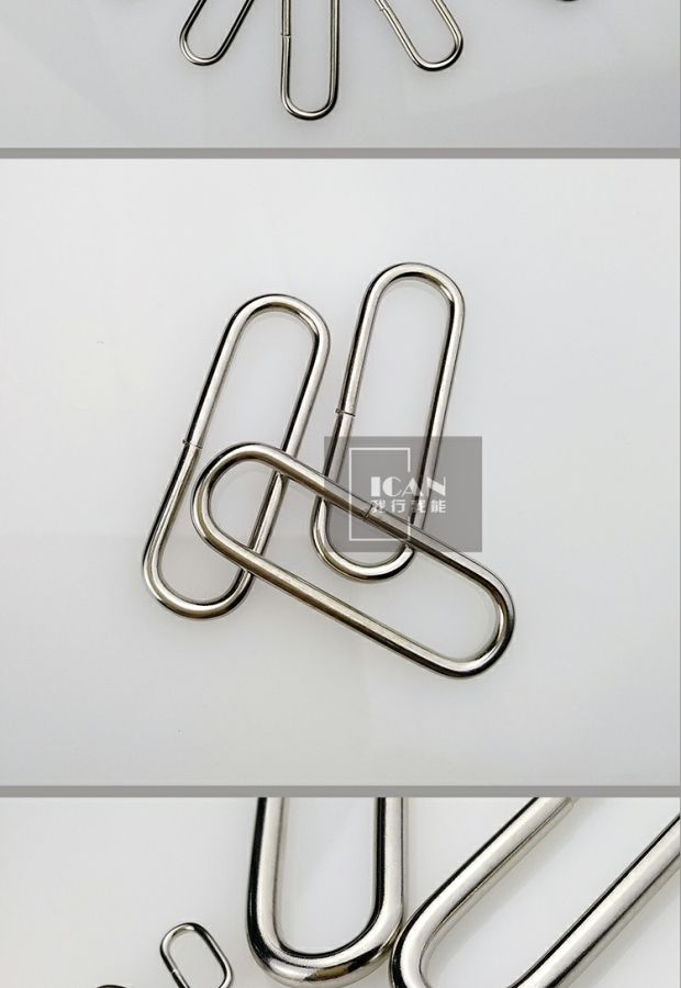 Nhà máy trực tiếp dây trứng khóa kim loại hình bầu dục khóa ruy băng khóa vòng phụ kiện hành lý phần cứng lớn tùy chỉnh - Phụ kiện hành lý phụ kiện vali hn
