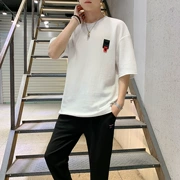 UVP nam phù hợp với mùa hè 2019 xu hướng mới Hàn Quốc quần áo mùa hè đẹp trai một chiếc áo thun nam - Bộ đồ