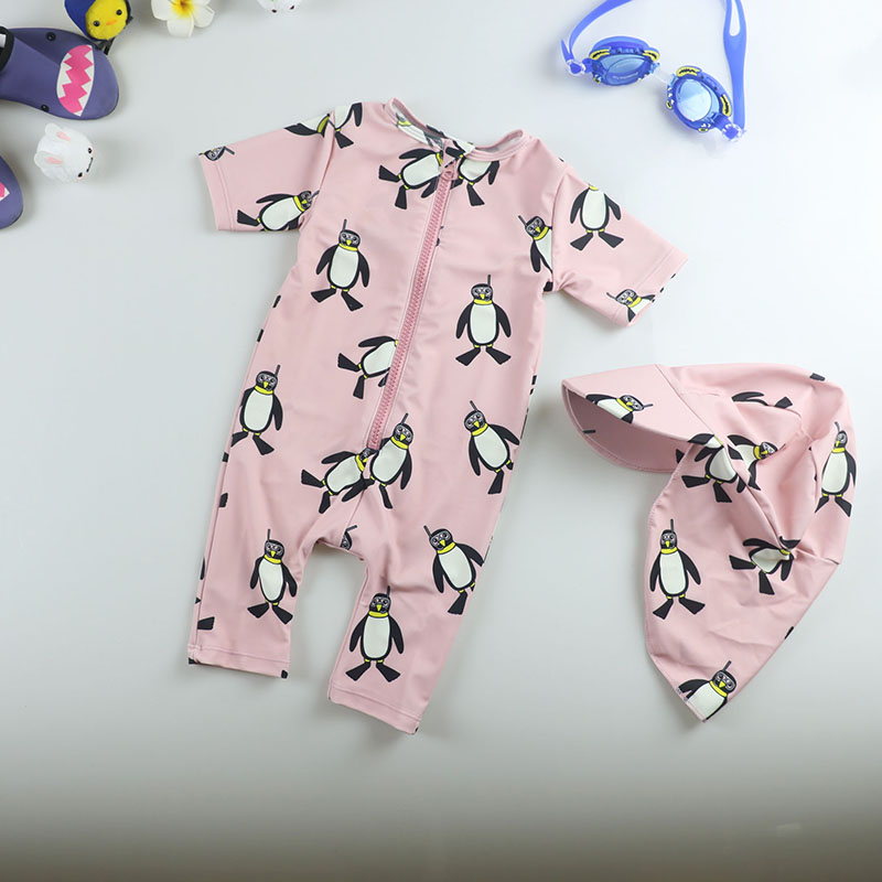 Male and female child children swimsuit baby to surf the baby sunscreen quick dry swimsuit small CUHK child swim trunks