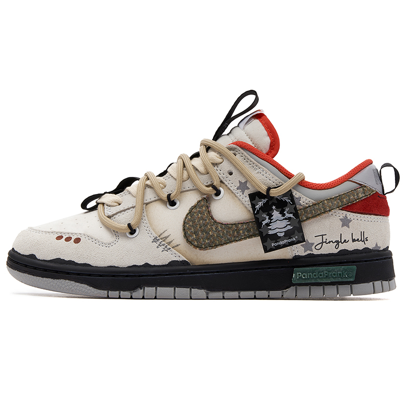Panda Prank Nike Dunk Low Christmas Limited Edition Sports Casual Shoes Men's Retro Sneakers - Gift Receipt
