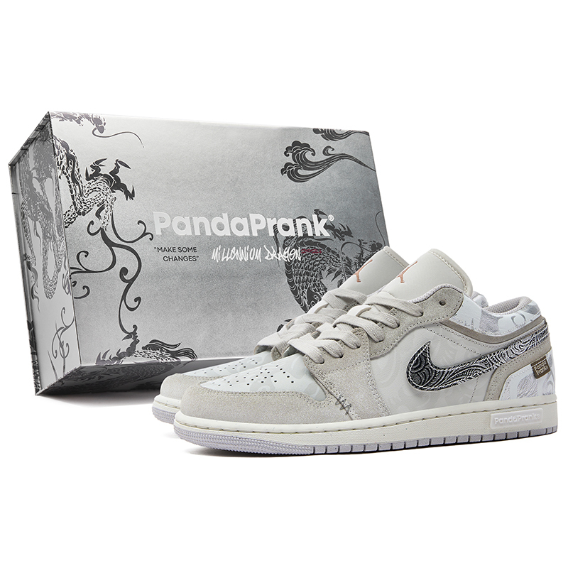Panda Prank Air Jordan 1 Cny Limited Edition Ultimate Low-Top Sneakers Men's Versatile Sports Shoes