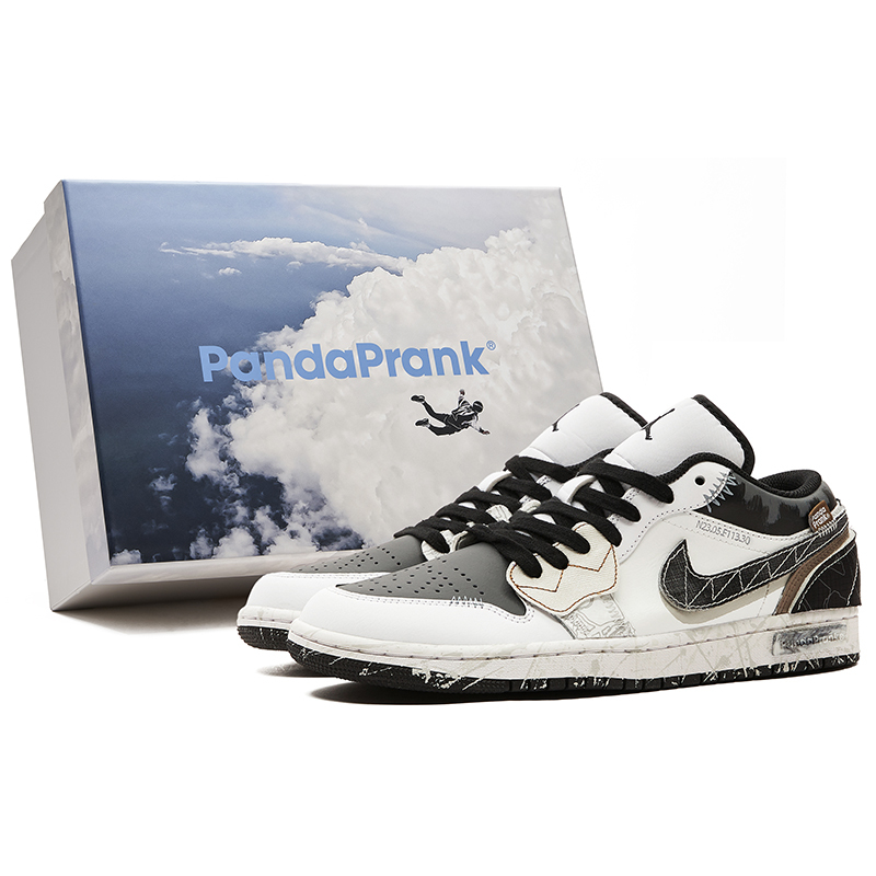 Panda Prank Air Jordan 1 Low Skydiving Academy Zero Gravity Low-Top Retro Basketball Sneakers Trendy Panda Prank Air Jordan 1 Low Skydiving Academy Zero Gravity Low-Top Retro Basketball Sneakers Trendy