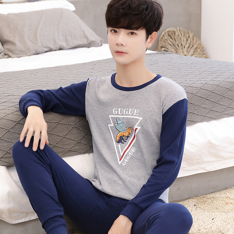 Thanh thiếu niên mùa thu quần quần áo mùa thu thiết cotton mens đồ lót cotton học sinh trung học cơ sở ấm mỏng áo len bông