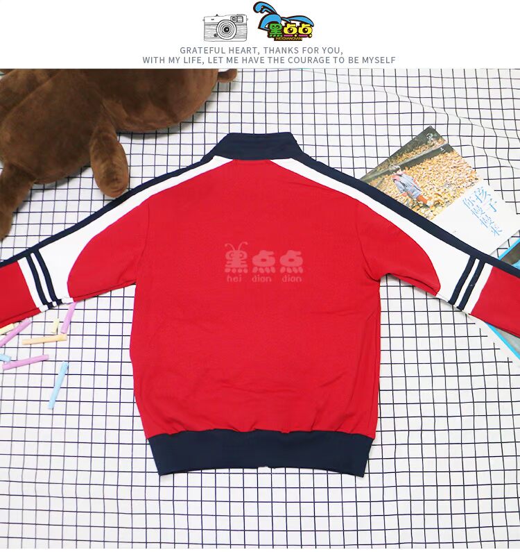 Black dot 2018 quần áo mẫu giáo mới mùa xuân và mùa thu phù hợp với cotton thể thao đồng phục gió trường tiểu học đồng phục tùy chỉnh shop quần áo trẻ em đẹp