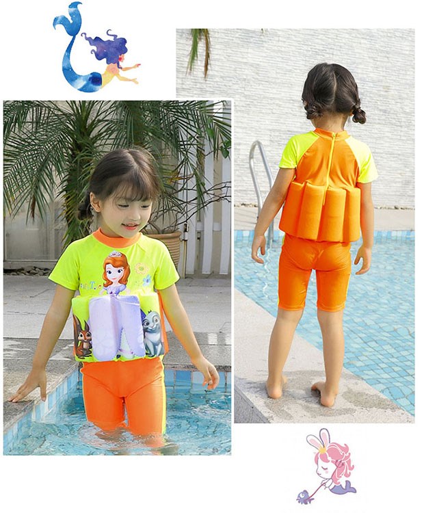 Đồ bơi trẻ em phao trẻ em Bộ phim hoạt hình thiếu nhi áo tắm một mảnh dành cho trẻ em và đồ bơi trẻ em - Bộ đồ bơi của Kid đồ bơi cho bé sơ sinh