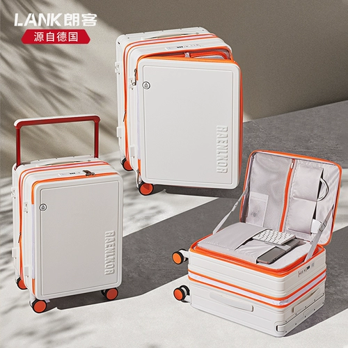 Langke расширенная боковая коробка с багажом 20 -Женщина -новая ширина посадка на рычаг большой глубокий склад, коробка пароля 24