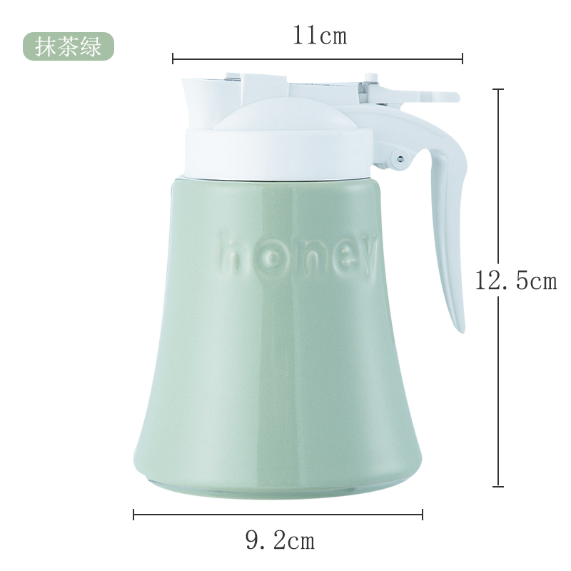 Ceramic honey jar airtight tin with small bottle honey bottle storage pot store household receive tank