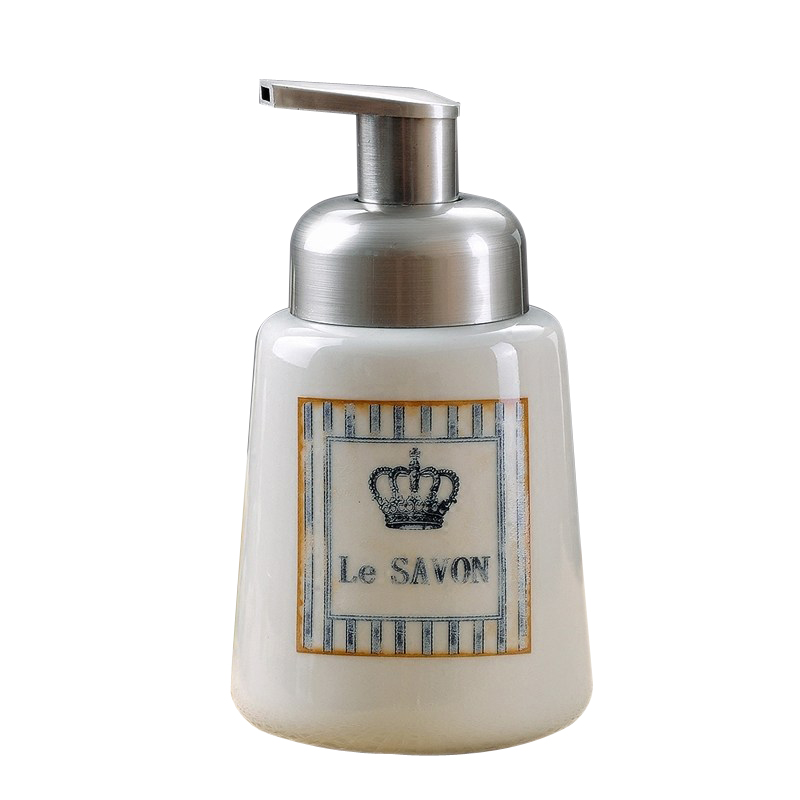 Nordic style bathroom sanitary ware ceramics hand sanitizer packing bottle of body wash cream bottle family pressure fluid bottle