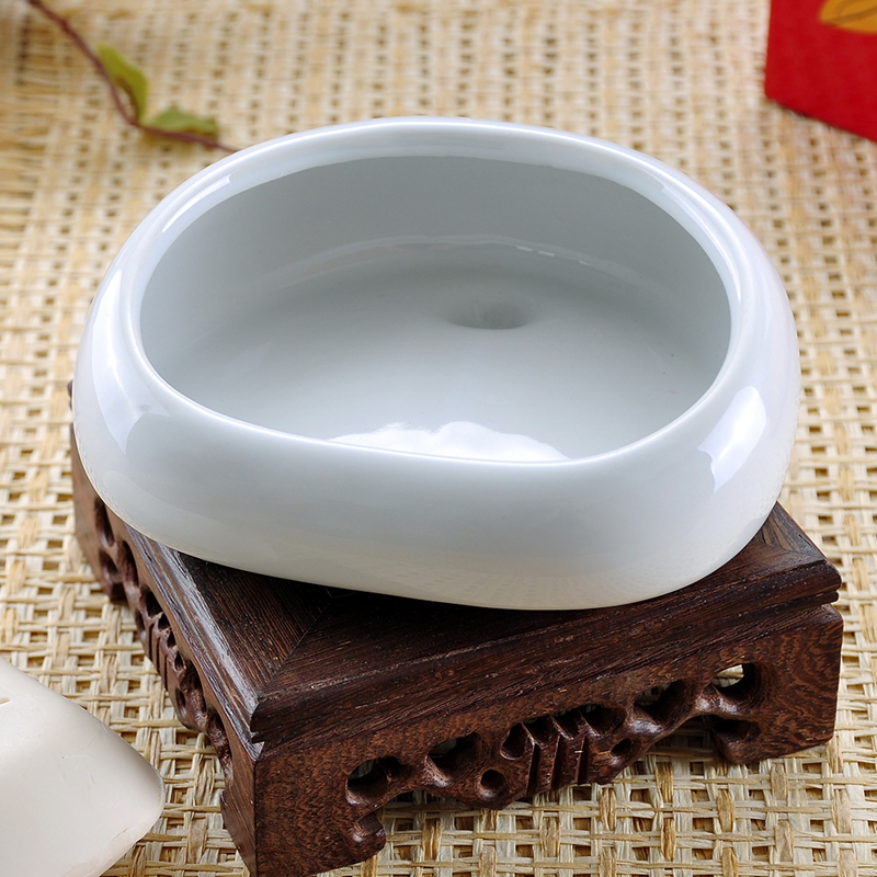 Home furnishing articles toilet soap box hotel bathroom ceramic soap soap box craft arc drop box