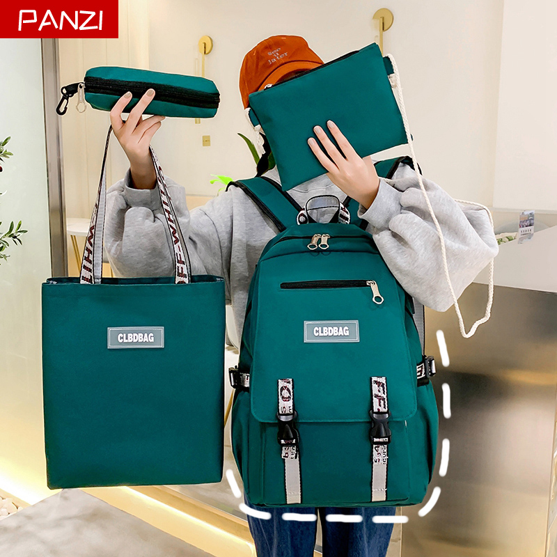 Large Capacity Schoolbags Women Han Editions High School Students' Bunbag Junior High School Students Campus Brief About 100 Hitch Ride-Chauded Twin Shoulder Bag