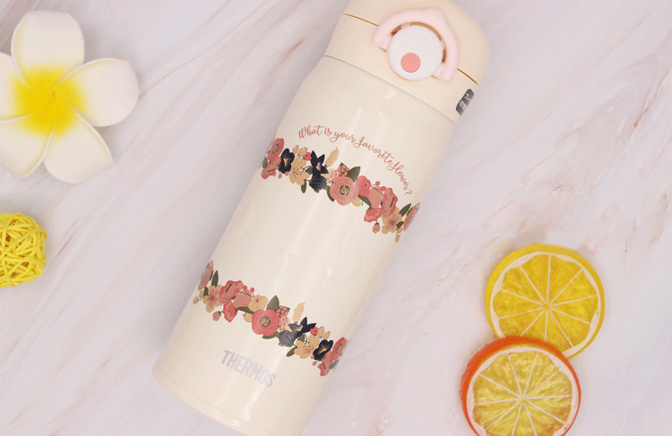 2019 ly mới Nhật Bản cốc cốc phiên bản giới hạn JNR-400 điểm sóng hoa 400ml - Tách bình đựng nước giữ nhiệt