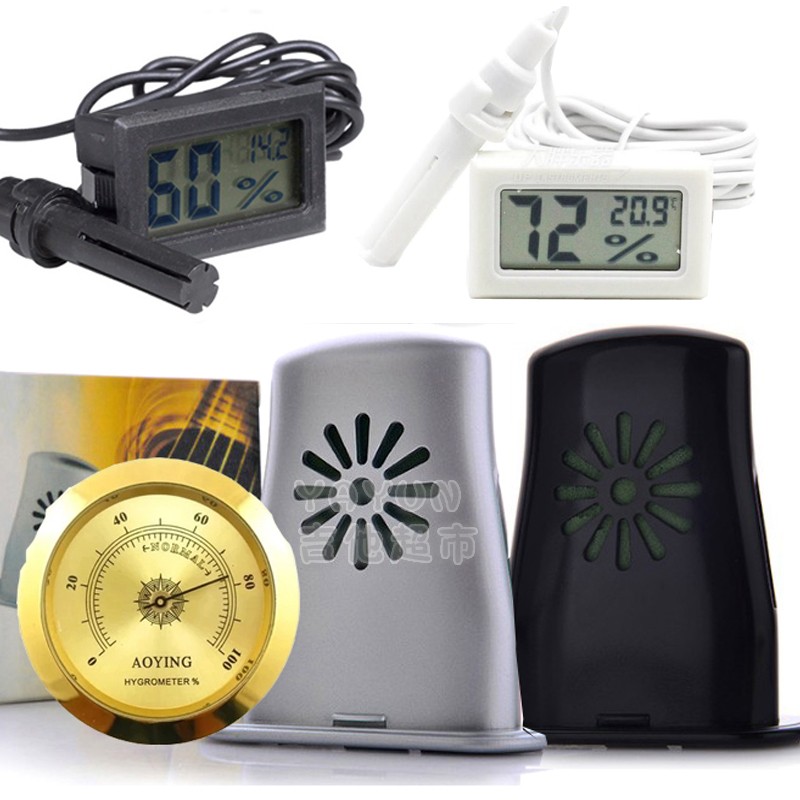 Guitar humidifier maintenance Guitar hygrometer Musical instrument humidifier humidifier Piano case Electronic hygrometer