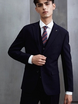 Suit suit Mens three-piece Korean slim-fitting small suit Professional formal best man costume Groom wedding dress