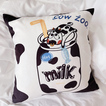 Milk Original Holding Pillow Car Back Cushion Living Room Sofa Bed Head Backrest Cute Holding Pillow Cover Office Afternoon Nap Pillow