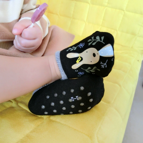 Детские нескользящие летние тонкие хлопковые мультяшные гетры, раннее развитие