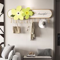 Cream style hook living room crystal porcelain painting hook wall decoration painting modern simple coat hook wall hanging coat hook