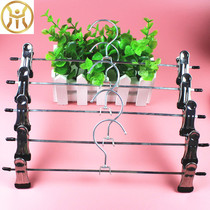 Non-slip pants rack plastic pants hang pants clip no trace stainless steel telescopic hanger pants clip household underwear support 20