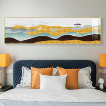 Nordic bedroom bedside decorative painting modern simple living room light luxury crystal porcelain painting sofa background wall painting mural hanging painting