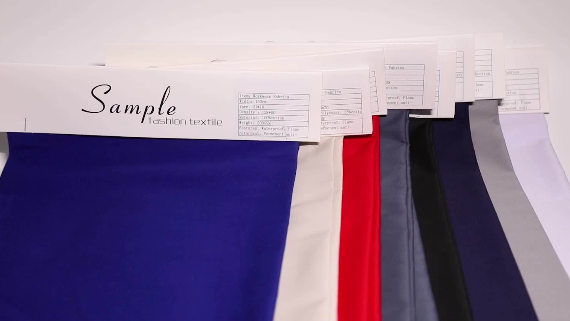 100 Cotton Tc Cvc 65/35 80/20 Poplin Security Fabric Woven Plain Twill